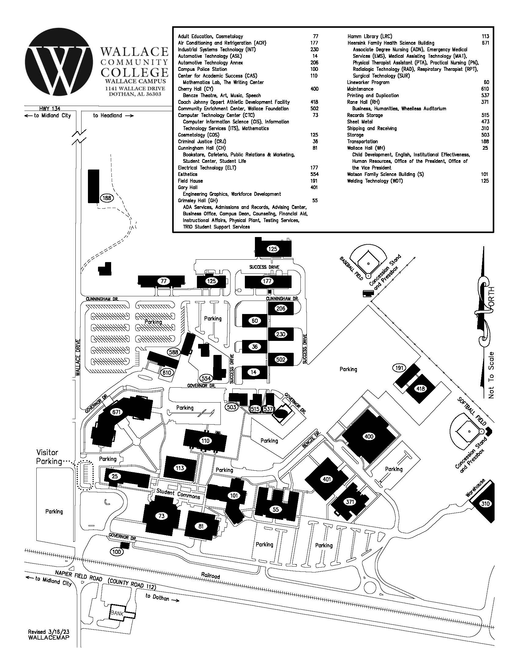 Wallace Campus Map Wallace Community College